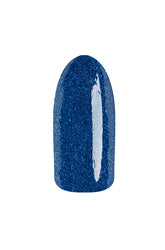 DJ Junkie Nail Swatch – A rich blue glitter nail swatch with high shine, perfect for adding a dazzling effect to your nails.
